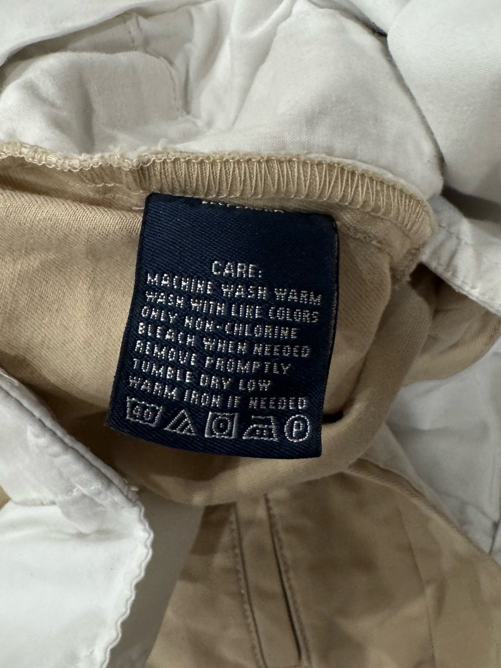 Ralph Lauren Boys Size 12 Khaki Chino Bermuda Shorts Pony Logo - Picture 6 of 6